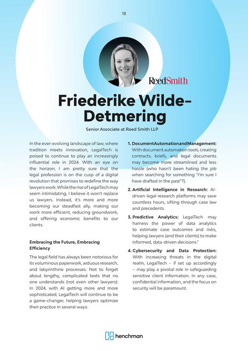 德勤咨詢2024年法律技術(shù)趨勢(shì) 技術(shù)驅(qū)動(dòng)下的行業(yè)變革與戰(zhàn)略機(jī)遇